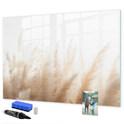 Magnetic dry erase board Modern board for photos and notes