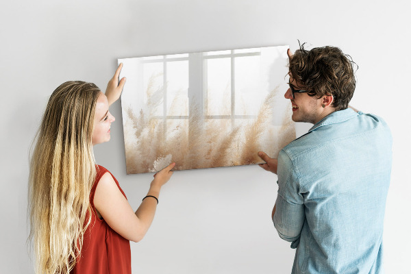 Magnetic dry erase board Modern board for photos and notes