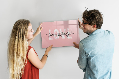 Dry erase board magnetic Love in photos and memories