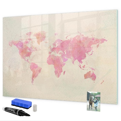 Magnetic dry erase board A map of memories with loved ones and your pet