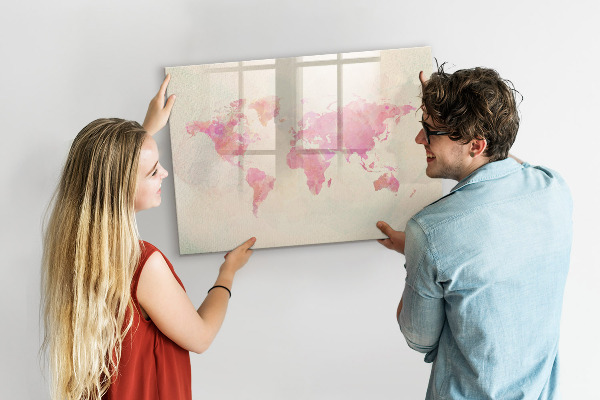 Magnetic dry erase board A map of memories with loved ones and your pet