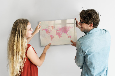 Magnetic dry erase board A map of memories with loved ones and your pet