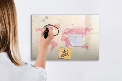 Magnetic dry erase board A map of memories with loved ones and your pet