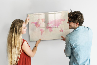 Magnetic dry erase board A map of memories with loved ones and your pet