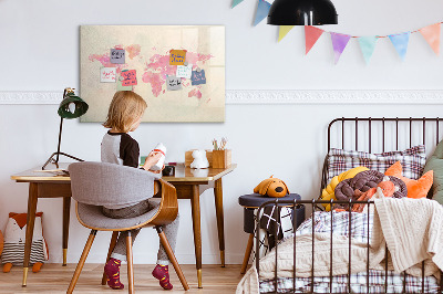 Magnetic dry erase board A map of memories with loved ones and your pet