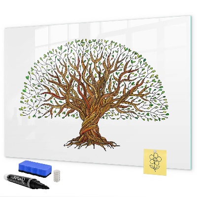 Dry erase board magnetic Tree of Memories with Magnets and Marker