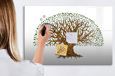Dry erase board magnetic Tree of Memories with Magnets and Marker