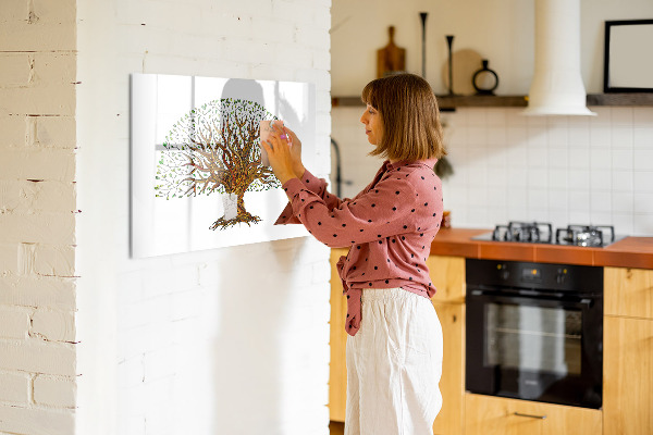 Dry erase board magnetic Tree of Memories with Magnets and Marker
