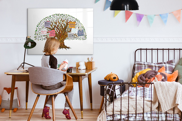 Dry erase board magnetic Tree of Memories with Magnets and Marker