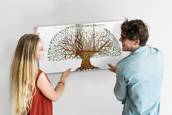 Dry erase board magnetic Tree of Memories with Magnets and Marker