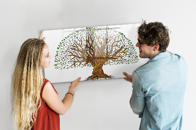Dry erase board magnetic Tree of Memories with Magnets and Marker