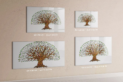 Dry erase board magnetic Tree of Memories with Magnets and Marker