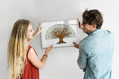 Dry erase board magnetic Tree of Memories with Magnets and Marker