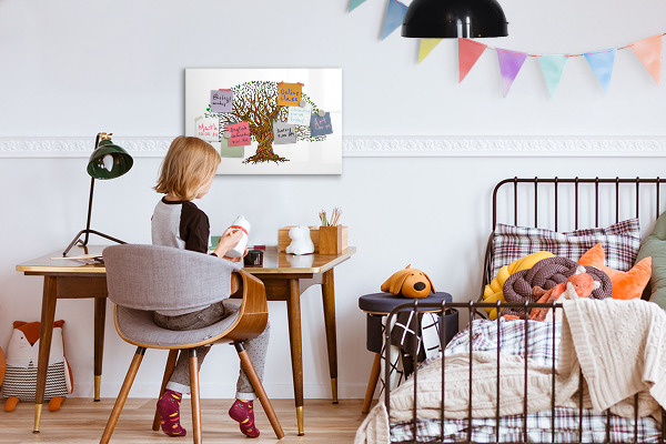 Dry erase board magnetic Tree of Memories with Magnets and Marker