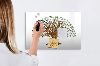 Dry erase board magnetic Tree of Memories with Magnets and Marker