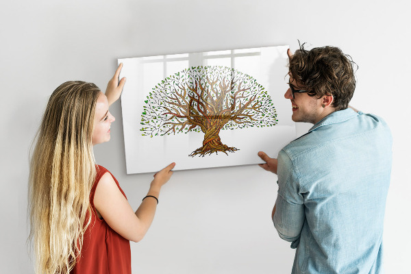 Dry erase board magnetic Tree of Memories with Magnets and Marker