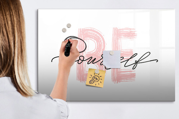 Magnetic dry erase board An inspiring place for memories and photos