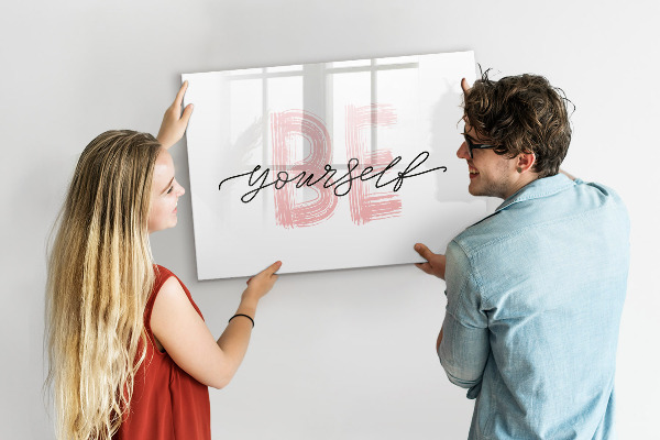 Magnetic dry erase board An inspiring place for memories and photos