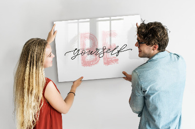 Magnetic dry erase board An inspiring place for memories and photos