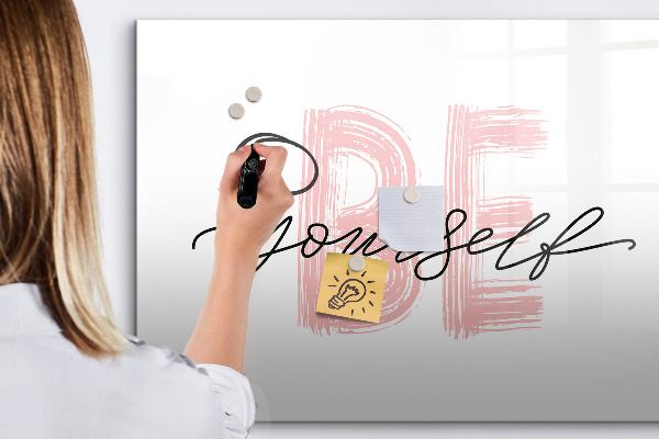 Magnetic dry erase board An inspiring place for memories and photos