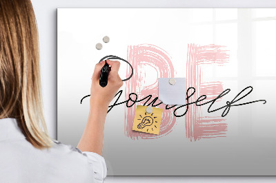 Magnetic dry erase board An inspiring place for memories and photos