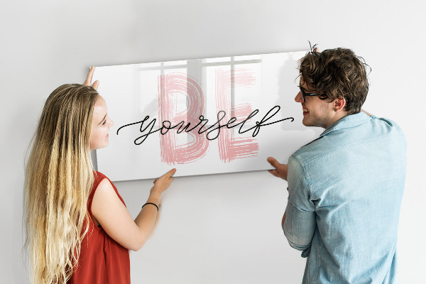 Magnetic dry erase board An inspiring place for memories and photos