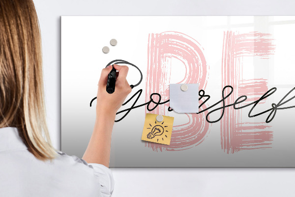 Magnetic dry erase board An inspiring place for memories and photos