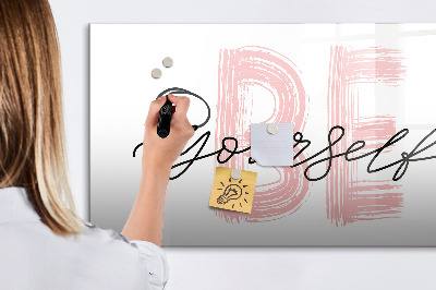 Magnetic dry erase board An inspiring place for memories and photos
