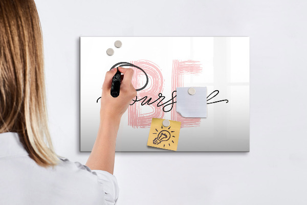 Magnetic dry erase board An inspiring place for memories and photos