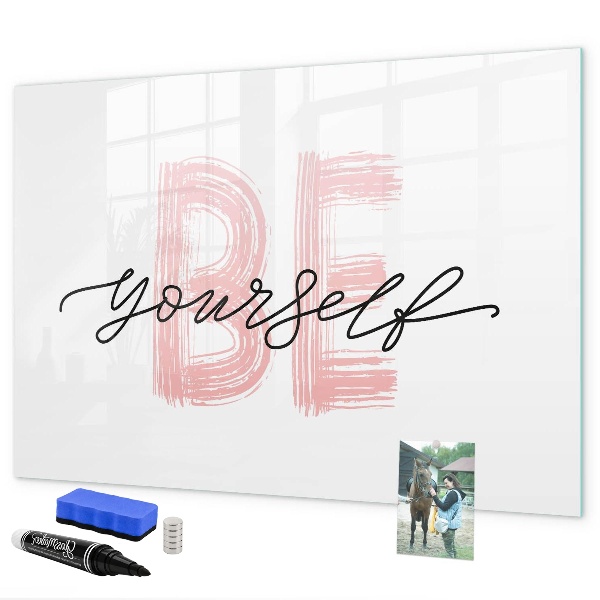 Magnetic dry erase board An inspiring place for memories and photos