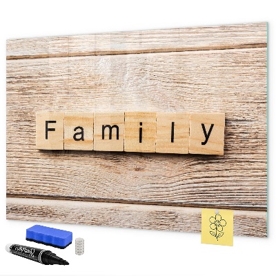 Dry erase board magnetic A set for presenting photos on the wall