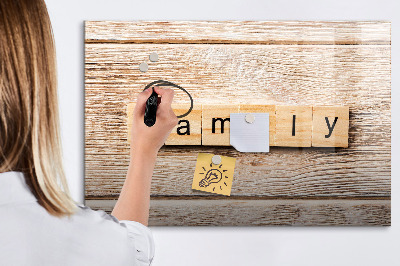 Dry erase board magnetic A set for presenting photos on the wall
