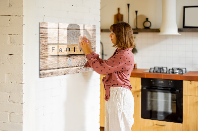 Dry erase board magnetic A set for presenting photos on the wall