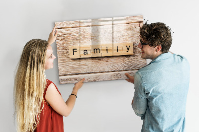 Dry erase board magnetic A set for presenting photos on the wall