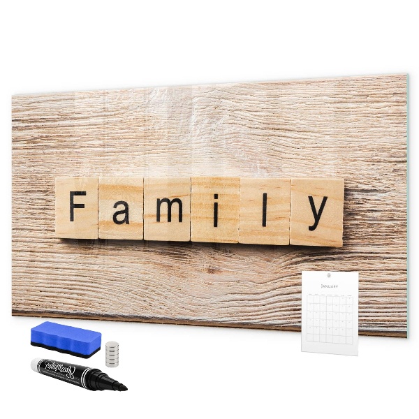 Dry erase board magnetic A set for presenting photos on the wall