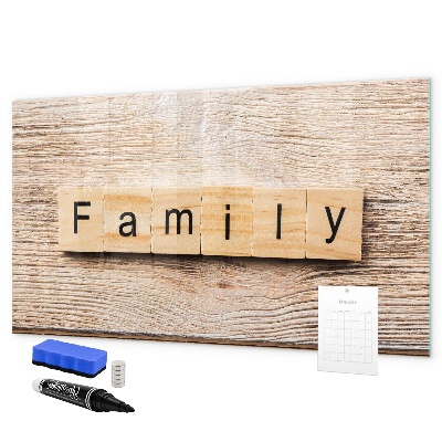 Dry erase board magnetic A set for presenting photos on the wall