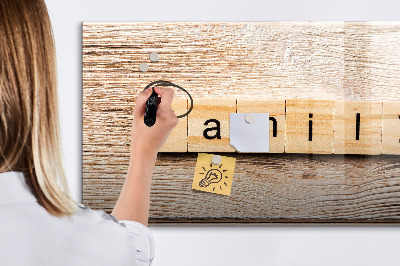 Dry erase board magnetic A set for presenting photos on the wall