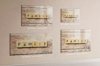 Dry erase board magnetic A set for presenting photos on the wall