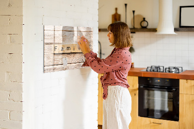 Dry erase board magnetic A set for presenting photos on the wall