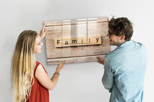Dry erase board magnetic A set for presenting photos on the wall