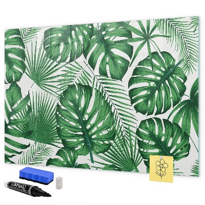 Magnetic dry erase board Green board for photos and notes