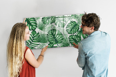 Magnetic dry erase board Green board for photos and notes