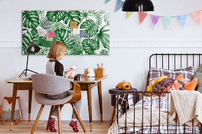 Magnetic dry erase board Green board for photos and notes