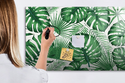 Magnetic dry erase board Green board for photos and notes