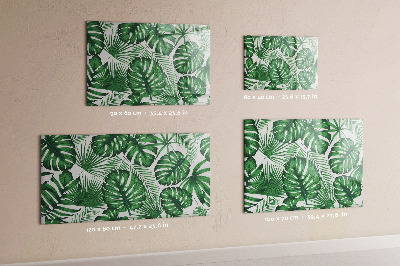 Magnetic dry erase board Green board for photos and notes