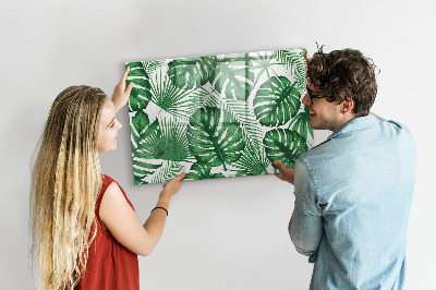 Magnetic dry erase board Green board for photos and notes
