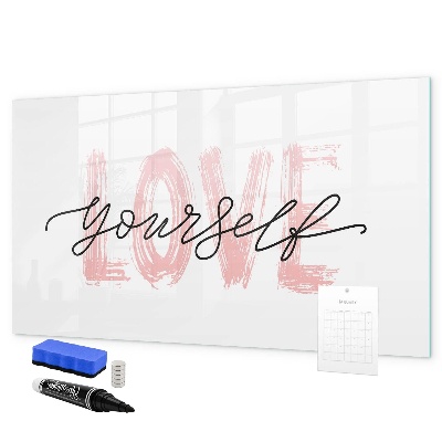 Magnetic dry erase board Board for photos and notes
