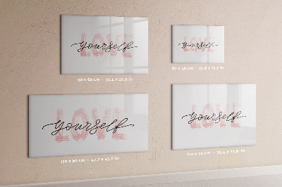 Magnetic dry erase board Board for photos and notes