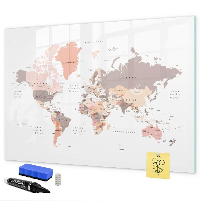 Magnetic dry erase board A memory map with your favorite photos