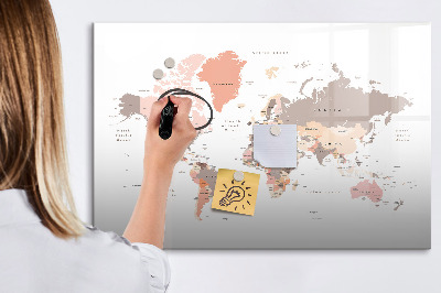 Magnetic dry erase board A memory map with your favorite photos